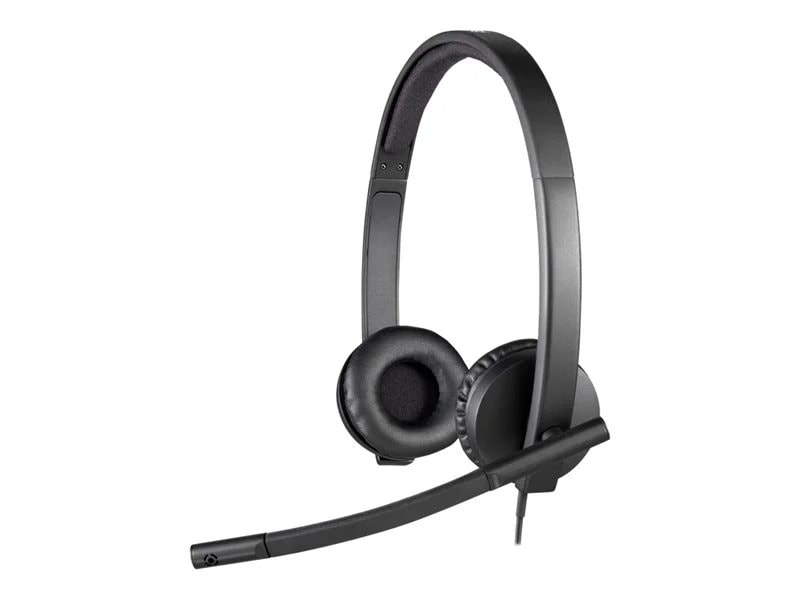 Logitech H570e Wired USB Stereo Headset with Noise-Cancelling ...