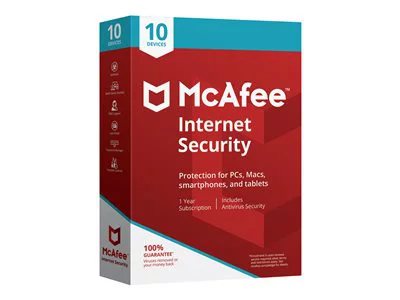 

McAfee Internet Security 1 Year, 10 Devices (Electronic Download)