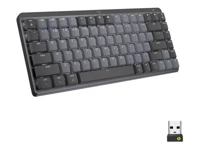 Logitech MX Mechanical Mini Minimalist Wireless Illuminated Keyboard (Clicky) (Graphite) - Brown Box