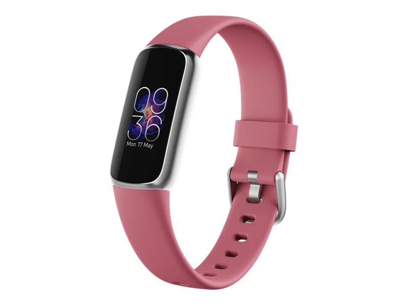 Fitbit Luxe Fitness & Wellness Tracker - Platinum/Orchid | Lenovo US