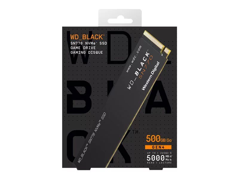 offentliggøre springe Absay WD Black 500GB SN770 NVMe Internal Gaming SSD | 78201612 | Lenovo US
