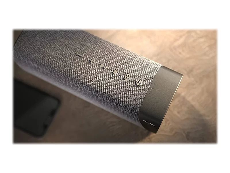 Playtime, - Built-in to Large Philips Wireless Power-Bank, Lenovo Size IPX7 with Waterproof, Ready, Sound, Hours Speaker | S7505 20 Gray Shower US Bluetooth Up Bold Large