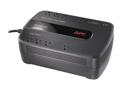 APC Back-UPS 650VA, 120V, 8 NEMA outlets (4 surge)