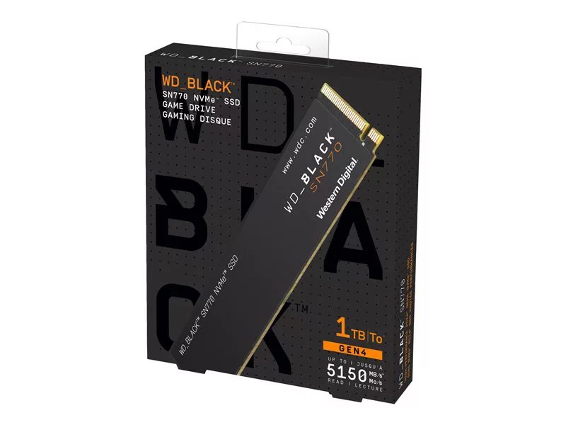 WD Black 1TB SN770 M.2 2280 PCIe Gen4 16GT/s, up to 4 Lanes ...
