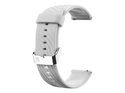 

Motorola Moto Silicone Band - White with Silver Buckle