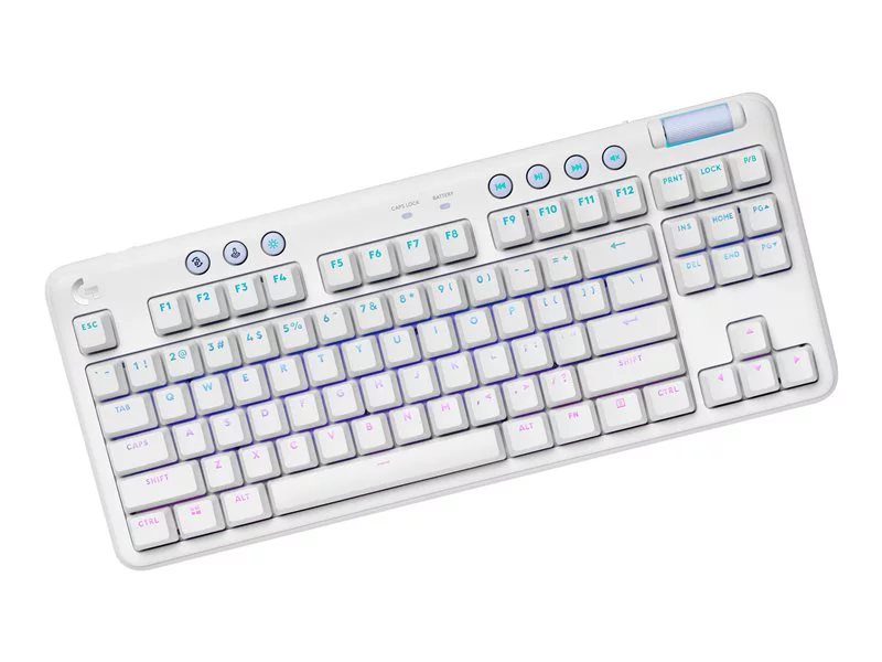 Logitech G715 Gaming Keyboard - Wireless Connectivity - Bluetooth - RGB LED  - 87 Key Volume Control Hot Key(s) - ChromeOS - PC, Mac - Mechanical