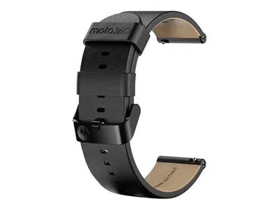 

Motorola Moto Leather Band - Black with Silver Buckle