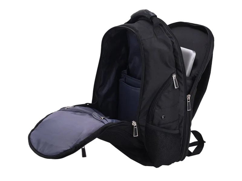 ECO STYLE Jet Set Smart Backpack for Laptops up to 16 inches - Black ...