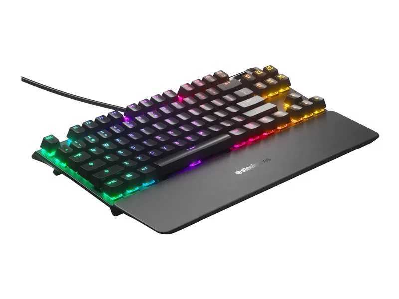 SteelSeries Apex 7 TKL Compact Mechanical Gaming Keyboard – OLED Smart  Display – USB Passthrough and Media Controls – Linear and Quiet – RGB  Backlit