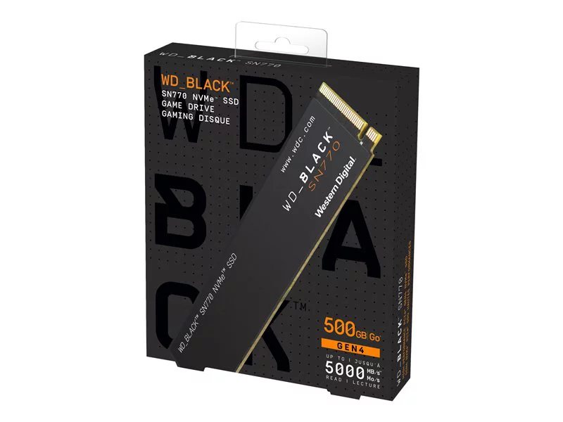 Larry Belmont Disciplin Boghandel WD Black 500GB SN770 NVMe Internal Gaming SSD | 78201612 | Lenovo US