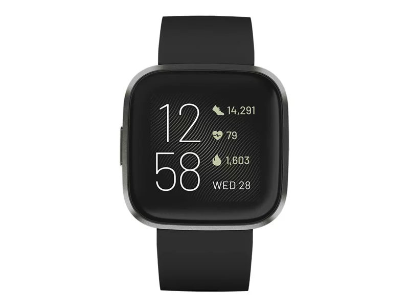 カメラ Fitbit VERSA 2 BLACK/CARBON 5BAOw-m65636370880 いただけれ