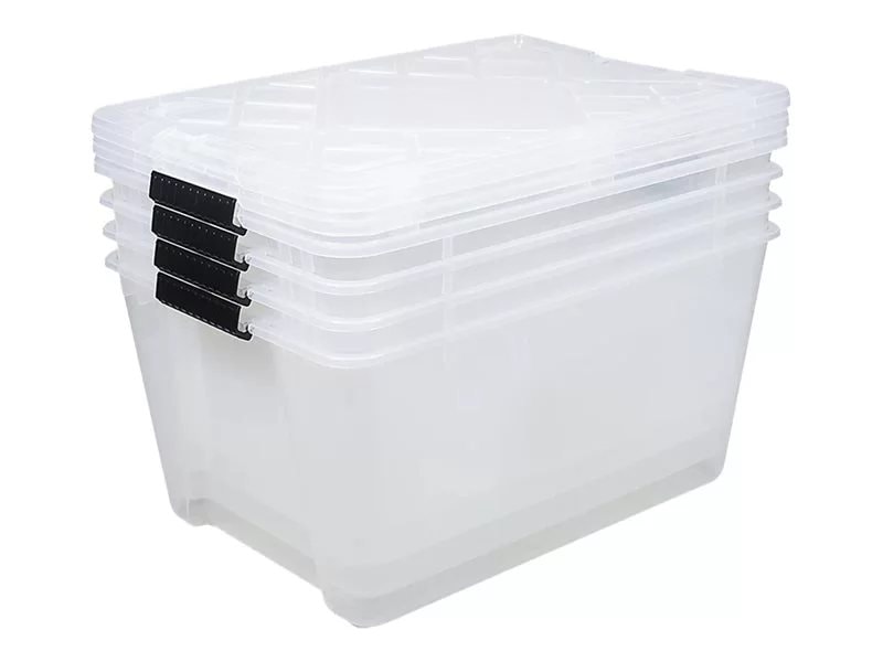 Office Depot Brand by GreenMade Instaview Storage Container With Latch ...