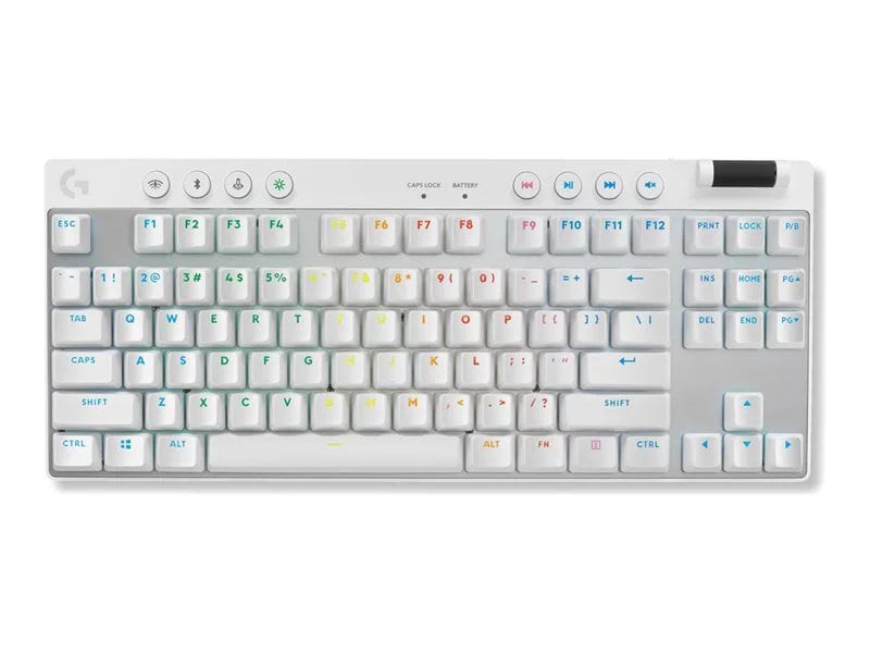 Logitech G PRO X TKL Wireless RGB Tactile Keyboard - White | Lenovo US ...