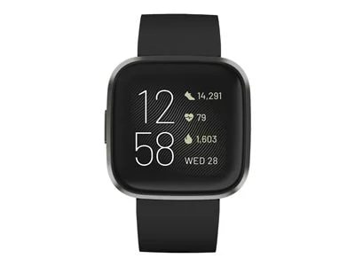 

Fitbit Versa 2 - carbon - smart watch with band - black