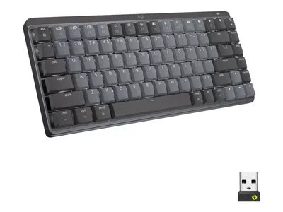 Logitech MX Mechanical Mini Minimalist Wireless Illuminated Keyboard (Linear) (Graphite) - Brown