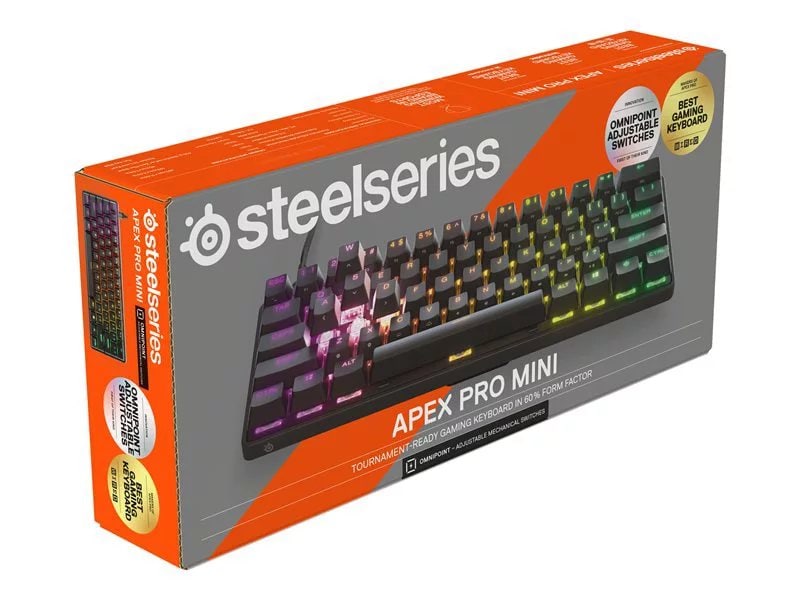 Steelseries Apex Pro Mini 60% Wired Mechanical OmniPoint 