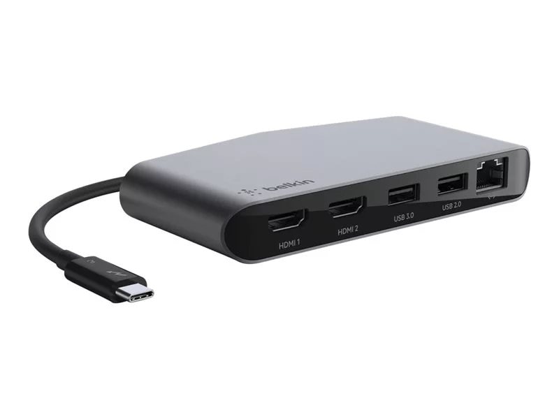Belkin USB C Hub 4-in-1 Multi-Port Laptop Dock with 4K HDMI