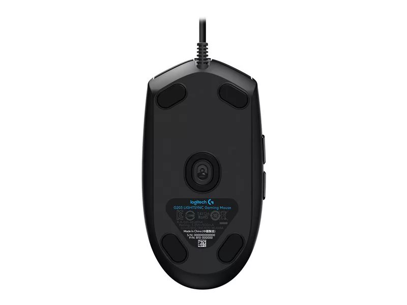 Logitech G203 LIGHTSYNC Black 6 Buttons Gaming Mouse 
