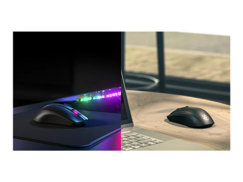 SteelSeries Rival 3 Wireless Gaming Mouse – 400+ Hour Battery Life – Dual  Wireless 2.4 GHz and Bluetooth 5.0 – 60 Million Clicks – 18,000 CPI  TrueMove