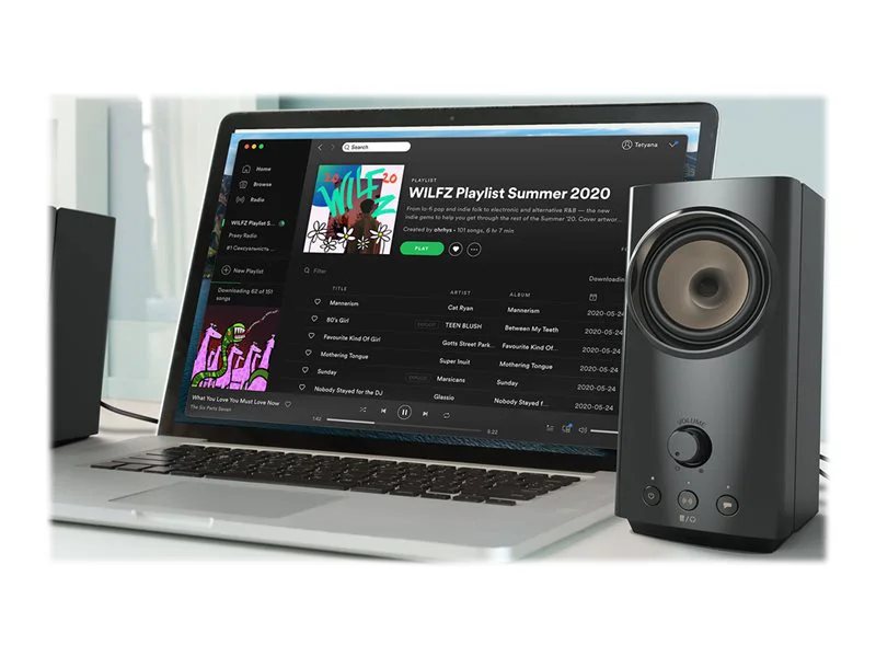 Creative T60 2.0 Compact Portable HiFi Desktop Speakers (Black