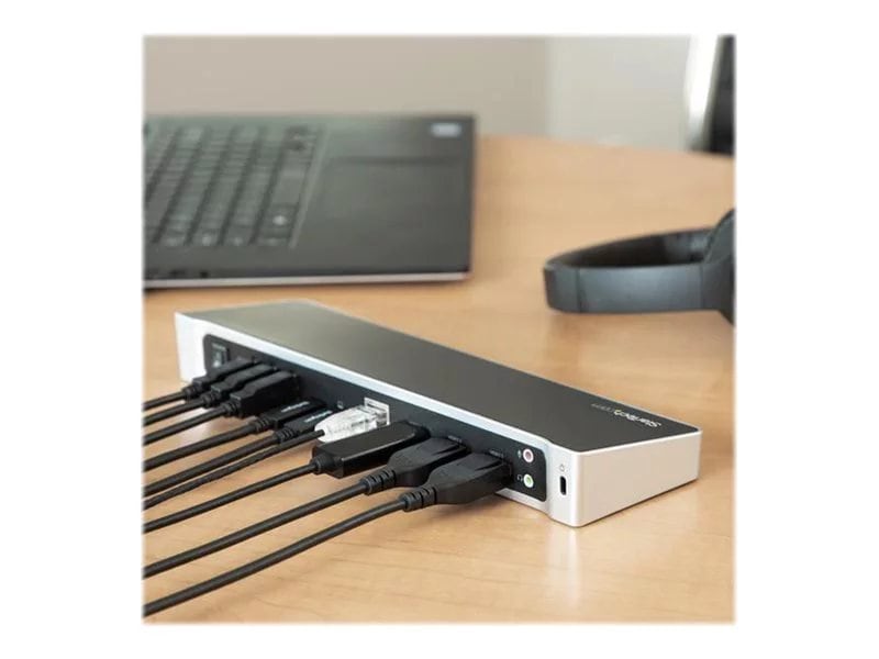 Triple Monitor 4K USB-C Dock | Laptop Docking Station with 3 USB Ports ...