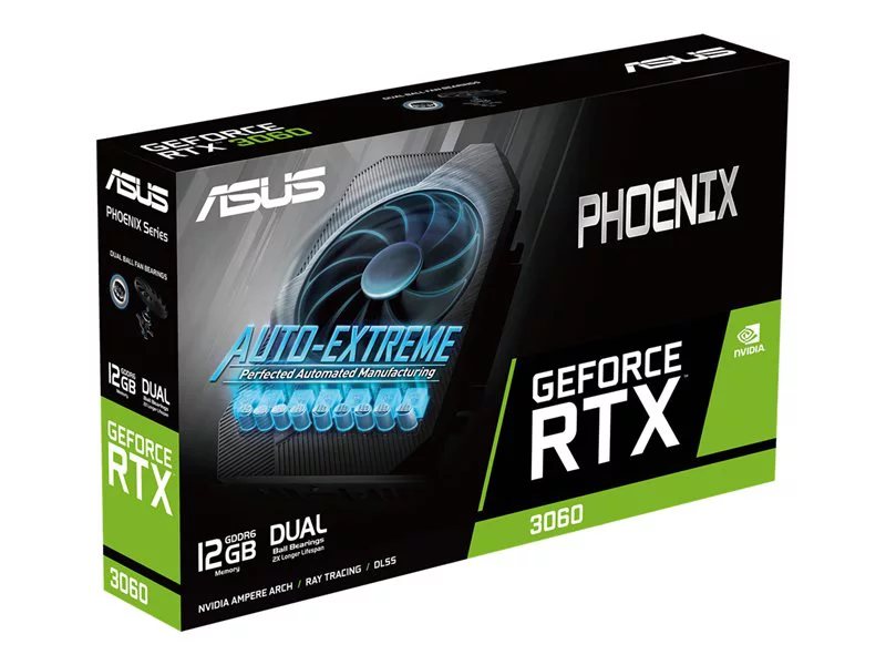 ASUS Phoenix GeForce RTX 3060 V2 12GB GDDR6 Graphics Card