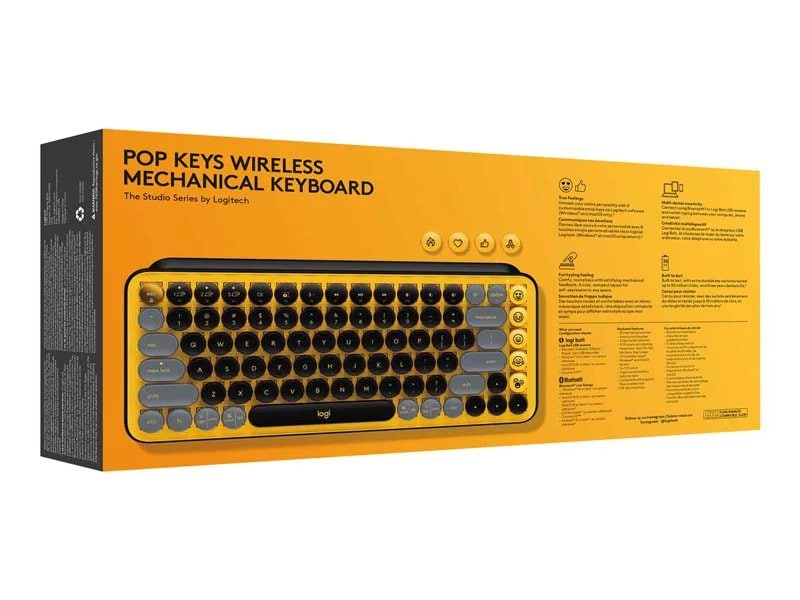 Clavier mécanique avec émoji sans fil POP Keys Logitech