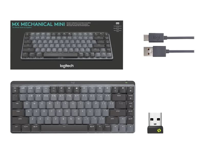 Logitech MX Mechanical Clicky Mini Wireless Illuminated Keyboard 