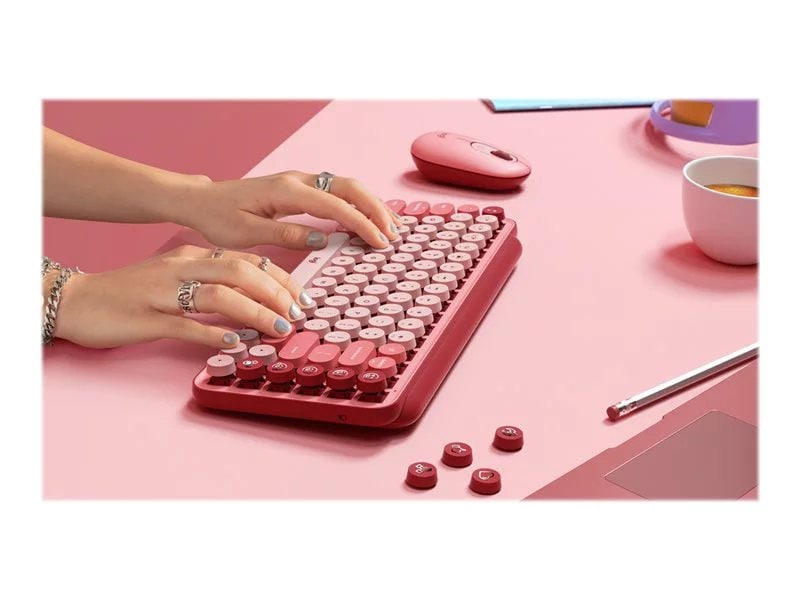 Logitech Pop Keys Heartbreaker Rose | Lenovo US