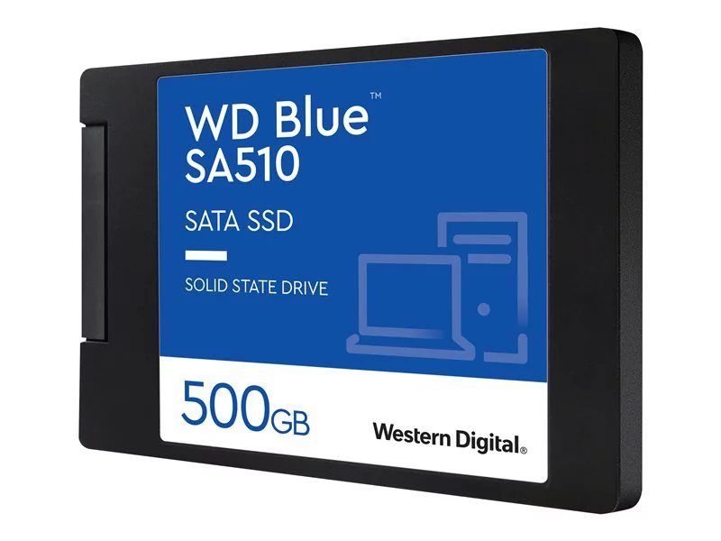 Western Digital SSD interne WD Blue NAND 3D SATA, 500Go : :  Informatique