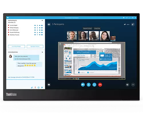 ThinkVision M14(14型モバイル/1920×1080/IPS/USB-C) | レノボ・ ジャパン