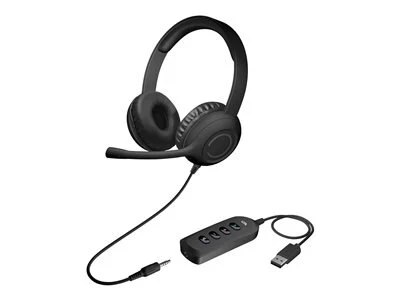 

Cyber Acoustics Stereo Headset with USB or 3.5mm Connection - Black
