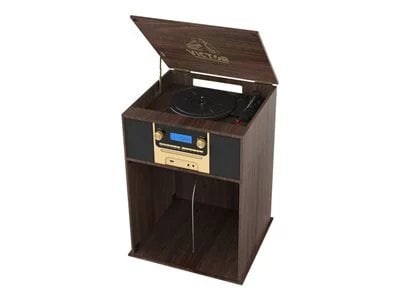 

Victor Boyleston 7-in-1 Three Speed Turntable with Built In Album Storage - Espresso