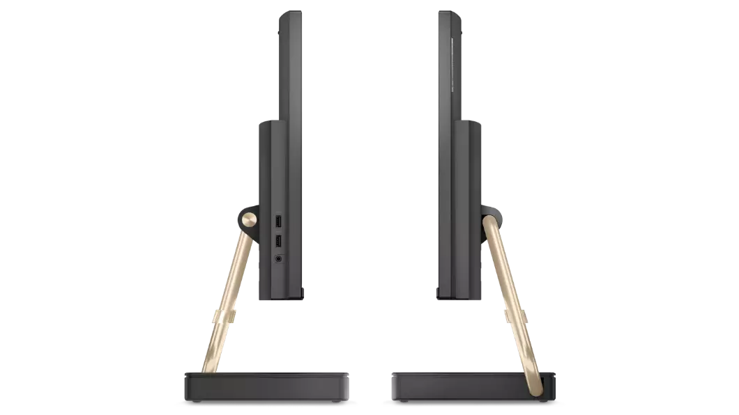 Two IdeaCentre AIO 5i Gen 6 (24'' Intel) facing each other showing left and right profile view 