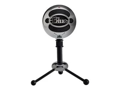 Blue Microphones Snowball Wired Cardioid and Omnidirectional Condenser USB Vocal Microphone - Brushed Aluminum