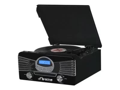 

Victor Diner 7-in-1 Turntable Music Center - Black