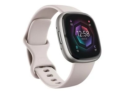 Fitbit Sense 2 Advanced Health Smartwatch - Lunar White Platinum