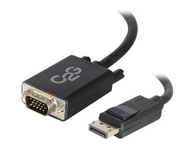 Image of C2G 15ft DisplayPort to VGA Adapter Cable - M/M - video adapter cable - DisplayPort to HD-15 (VGA) - TAA Compliant - 15 ft
