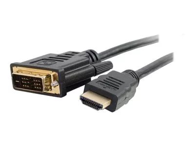 Image of C2G 1m (3ft) HDMI to DVI Cable - HDMI to DVI-D Adapter Cable - 1080p - M/M - adapter cable - 3.3 ft