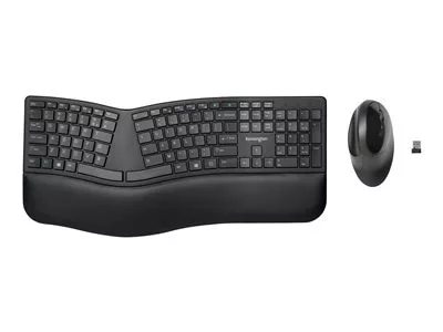 Kensington Pro Fit Ergo Wireless Keyboard and Mouse - keyboard and mouse  set - US - gray