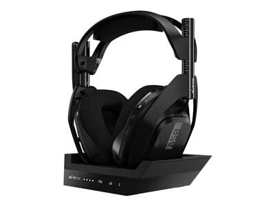 Image of ASTRO A50 + Base Station - headset - with ASTRO Wireless PlayStation 5 GHz Base Station Transmitter/Charging Stand
