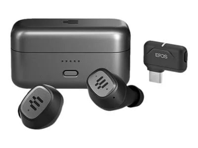 

EPOS GTW 270 Hybrid Closed Acoustic Wireless Earbuds with Dongle