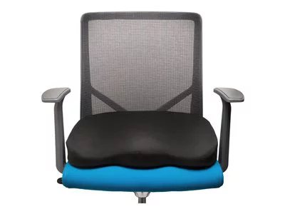 Kensington Ergonomic Memory Foam Seat Cushion - seat rest - black