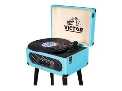 

Victor Andover 5-in-1 Music Center with Chair Height Legs - Turquoise