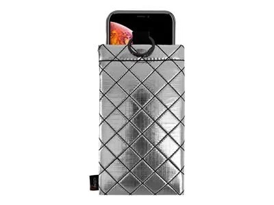 

Phoozy Apollo II + Antimicrobial Series - Germ Fighting, Insulated Phone Case. ClimateProof Phone Pouch Protects Against Cold / Extends Battery Life / 8 FT. Drop Protection / Floating Phone Case (Silver - Large)