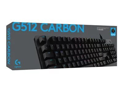 Logitech G512 CARBON LIGHTSYNC RGB Mechanical Gaming Keyboard with GX Red  switches (Linear)