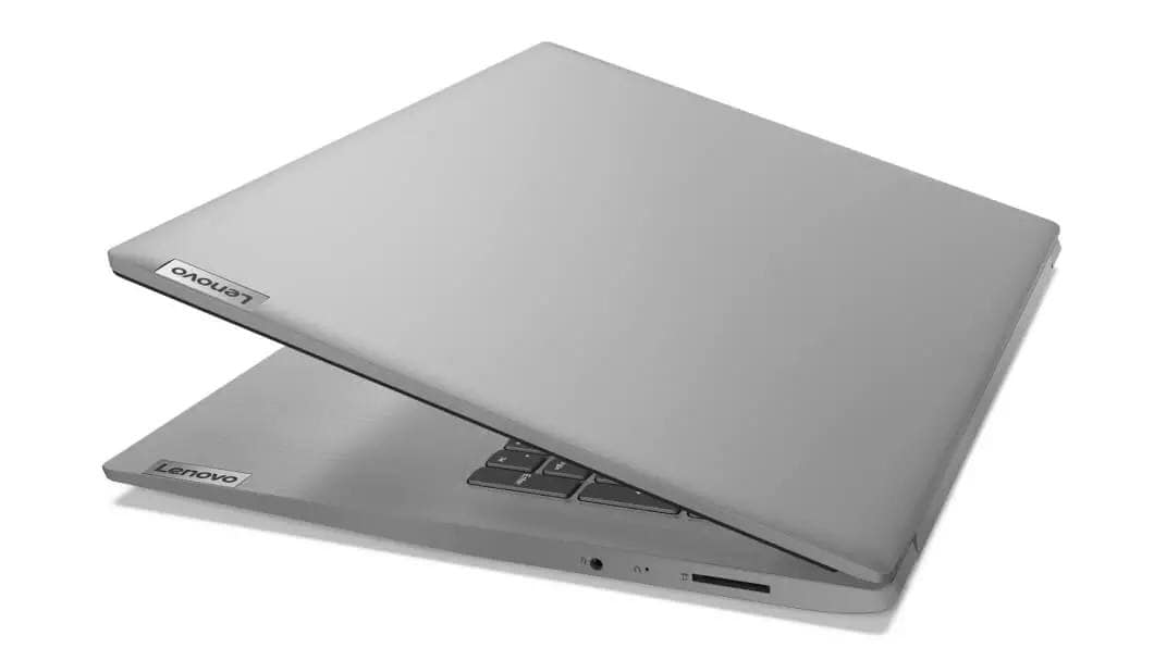 Lenovo Ideapad 3 (17'') Intel semi open with view of lid