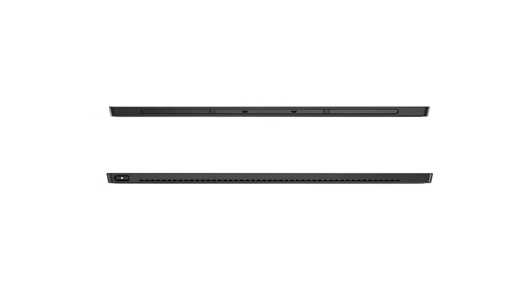 Vista frontal de la Lenovo ThinkPad X12 Detachable en modo tablet.