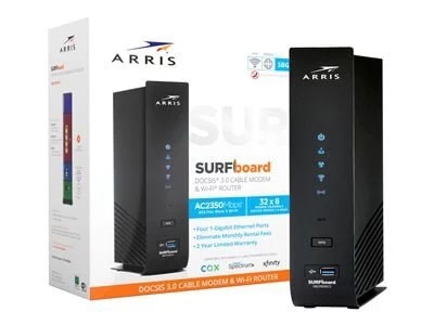 Image of Arris SURFboard SBG7600AC2 - wireless router - cable mdm - 802.11a/b/g/n/ac Wave 2 - desktop