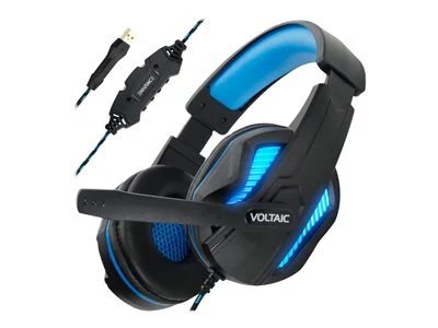 

ENHANCE USB Gaming Headset for Computer with 7.1 Surround Sound - Voltaic eSports Computer Headphones with Microphone